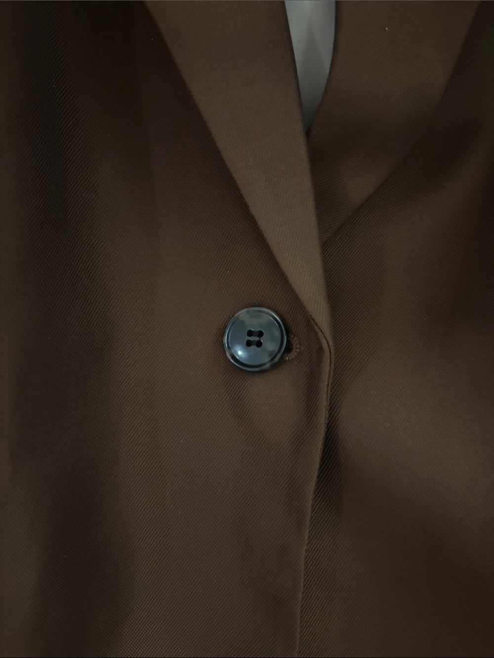 H&M Short-Sleeve Tailored Blazer in Brown - Picture 2 of 4